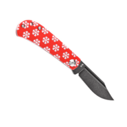 Kansept Bevy Red G10 with Snowflake Print - KNIFESTOCK