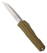Microtech CYPHER II S/E STONEWASH PART SERRATE OD GREEN 1241-11OD - KNIFESTOCK