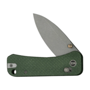 WE Green Canvas Micarta HandleGray Stonewashed CPM S35VN BladeCrossbar Lock WE - KNIFESTOCK