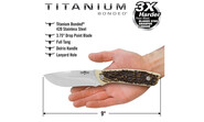 CAMILLUS WESTERN CROSSTRAIL / 9&quot; OVERALL / 4.25&quot; DROP POINT BLADE / 420SS / FULL TANG CAM-19246  - KNIFESTOCK
