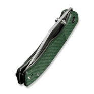 Civivi Clingman Green Canvas Micarta HandleSatin Finished Nitro-V BladeLiner Lock - KNIFESTOCK