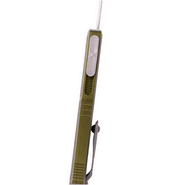 Microtech HERA II MINI D/E STONEWASH PART SERRATE OD GREEN 1702M-11OD - KNIFESTOCK