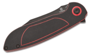 Tenable Prometheus Blackwash 14C28N, Black and Red G10 T1040A1 - KNIFESTOCK