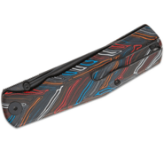 Petrified Fish PFP14Lis 10cr15comov Black Stonewashed Colorful Gmascus G10  - KNIFESTOCK