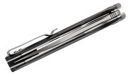 Petrified Fish PF838 Pub Satin D2 Carbon Fiber With Black G10 PF838CS - KNIFESTOCK
