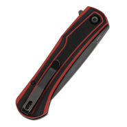 Tenable Knives Kratos Blackwash Nitro-V Black &amp; Red G10 - KNIFESTOCK