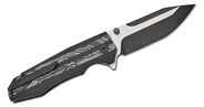 Petrified Fish PFP08 Mocado Black Stonewash K110 White Gmascus &amp; Black G10 PFP08 - KNIFESTOCK