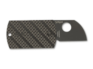 Spyderco Dog Tag Folder Carbon Fiber/G-10 Laminate Black Blade/Slip Joint C188CFBBKP - KNIFESTOCK