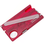 Victorinox SwissCard Nailcare, transparent red 0.7240.T - KNIFESTOCK
