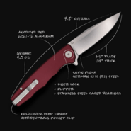 Ocaso Strategy Red Aluminum + Satin 29RDS - KNIFESTOCK