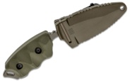 Halfbreed Blades Compact Clearance Knife - Fixed Blade CCK-05 ODG - K110 - KNIFESTOCK