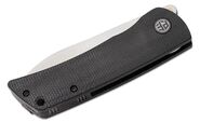 Petrified Fish PFE05S Flavorist Satin K110 Black Micarta PFE05SDMS - KNIFESTOCK