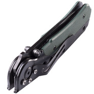 Mil-Tec EINHANDMESSER M.CLIP FEKETE/OLÍVA 15305000 - KNIFESTOCK
