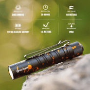 Olight i5T EOS LED Flashlight (Pumpkin Stains) - KNIFESTOCK