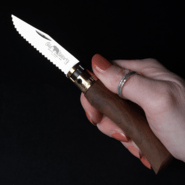 OLD BEAR® S - STAINLESS STEEL, WALNUT HANDLE, SERRATED BLADE 9337/17_LN - KNIFESTOCK