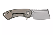 Kansept Mini Korvid Stonewashed CPM-S35VN Gradient Titanium Handle With Dimples K3030A5 - KNIFESTOCK