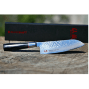 Dellinger Japan Santoku Knife 167mm Suncraft Senzo Classic Damascus VG10 - KNIFESTOCK