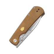 Kizer Retro | Nitro-V | Micarta &amp; Brass | - KNIFESTOCK
