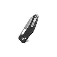 QSP Knife Emu Pocket knife Blade:14C28N, stonewash, Black coarse G10 QS164-C1  - KNIFESTOCK