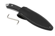 MKM POCKET TANGO 2 – MAGNACUT LAMBSF. Satin Fixed bld, MARBLE CARBON FIBER hdl, - KNIFESTOCK
