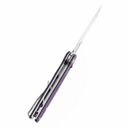 TENABLE KNIVES Shard Stonewashed 14C28N 0.14&quot; / 3.5mm Purple G10 with Diamond Pattern T1006V5 - KNIFESTOCK
