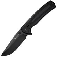 Regnator Black G10 HandleBlack 9Cr18MoV BladeLiner Lock - KNIFESTOCK