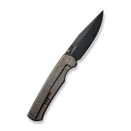 WE EVOKE BRONZE TITANIUM HANDLE Black Stonewashed CPM 20CV BLADE WE21046-2 - KNIFESTOCK