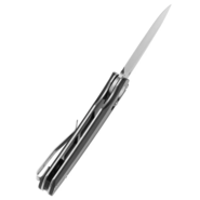 Tenable Knives Raven Stonewashed 14C28N, Twill Carbon Fiber T2109V1 - KNIFESTOCK