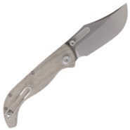 Vosteed Naga S35VN Stonewash Green Norplex UltreX™ Micarta A3902 - KNIFESTOCK