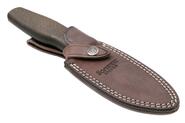 Lion Steel Feststehendes Messer M390 Klinge, GRÜNES Burlap, Ti-Parierstange, Lederscheide AH BLG - KNIFESTOCK