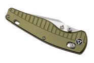 QPS Reptile 14C28N, Stonewash-Satin, Griff: OD Grün Aluminium QS165-B1 - KNIFESTOCK