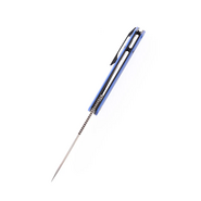 Kansept Prickle 154CM Drop Point Blade Black Anodized Stainless Steel + Blue G10 T1012A4 - KNIFESTOCK