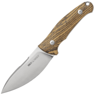 Viper NORDLYS Drop Point Satin N690Co, Bocote Wood, Leather Sheath VT4046BC - KNIFESTOCK