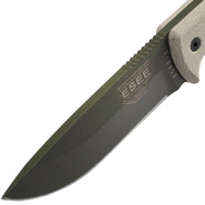 ESEE Knives ESEE-5P-OD-E Olive Drab Drop Point - Glass Breaker Pommel - Black Molded Sheath - KNIFESTOCK