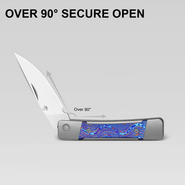 Kizer Little Grand M390 Titanium Damascus - KNIFESTOCK