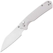 CJRB Pyrite-Light Gray, Stonewashed S90V, Light Gray FRN J1945G-GY  - KNIFESTOCK
