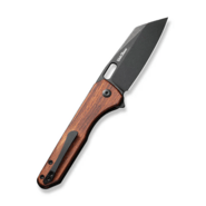 CIVIVI Nugz Guibourtia Wood HandleBlack Stonewashed 14C28N BladeLiner Lock C23 - KNIFESTOCK