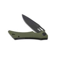 KUBEY Raven Liner Lock Flipper Knife Green G10 Handle KB245I - KNIFESTOCK