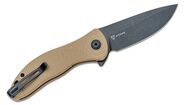 Civivi Synergy3 Tan G10/Black Stonewashed Nitro-V C20075D-2 - KNIFESTOCK