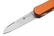 Fox-Knives FOX VULPIS FOLDING KNIFE STAINLESS STEEL N690co POLISH BLADE,ALLUMINIUM ORANGE HANDLE FX- - KNIFESTOCK