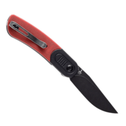 Kansept Reverie Black Stonewashed 154CM Black and Red G10 T2025B6 - KNIFESTOCK