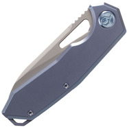 KUBEY Vagrant Couteau Pliant à Verrouillage Frame, Manche en Titane Bleu KB284B - KNIFESTOCK