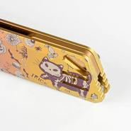 Vosteed Parallel S35VN Satin ,Halloween Spooky Purr Titanium - KNIFESTOCK