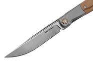 Real Steel Real Barlow RB-7 | S35VN | Titanium &amp; Inlay RE-7893 - KNIFESTOCK