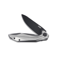 KUBEY Nova Couteau Pliant à Lame Flipper avec Verrouillage Frame Gris Manche en Titane 6AL4V KU235E - KNIFESTOCK