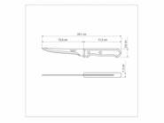 Tramontina Dynamic csontozó kés 12,5 cm, natúr fa/buborékfólia 22313/105 - KNIFESTOCK