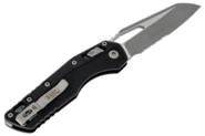 Microtech MSI® S/E Tri-Grip Injection Molded Black Apoc Part Serr 210T-11APPMBK - KNIFESTOCK