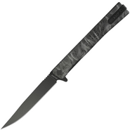Ocaso Solstice Engraved Titanium + Black / Topo Pattern 10ETB - KNIFESTOCK