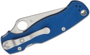 Spyderco Para Military 2 Cobalt Blue G-10 CPM SPY27 Reveal 14 C81GPCBL2 - KNIFESTOCK