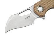 MKM ISONZO M390 Natural canvas micarta BÖHLER M390 MK FX03M-1NC - KNIFESTOCK